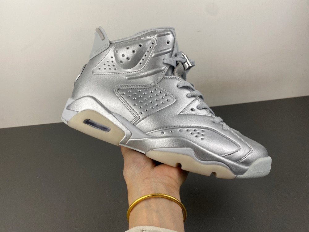 Air Jordan 6 Retro PSG Paris Saint-Germain Silver IQ5135-001