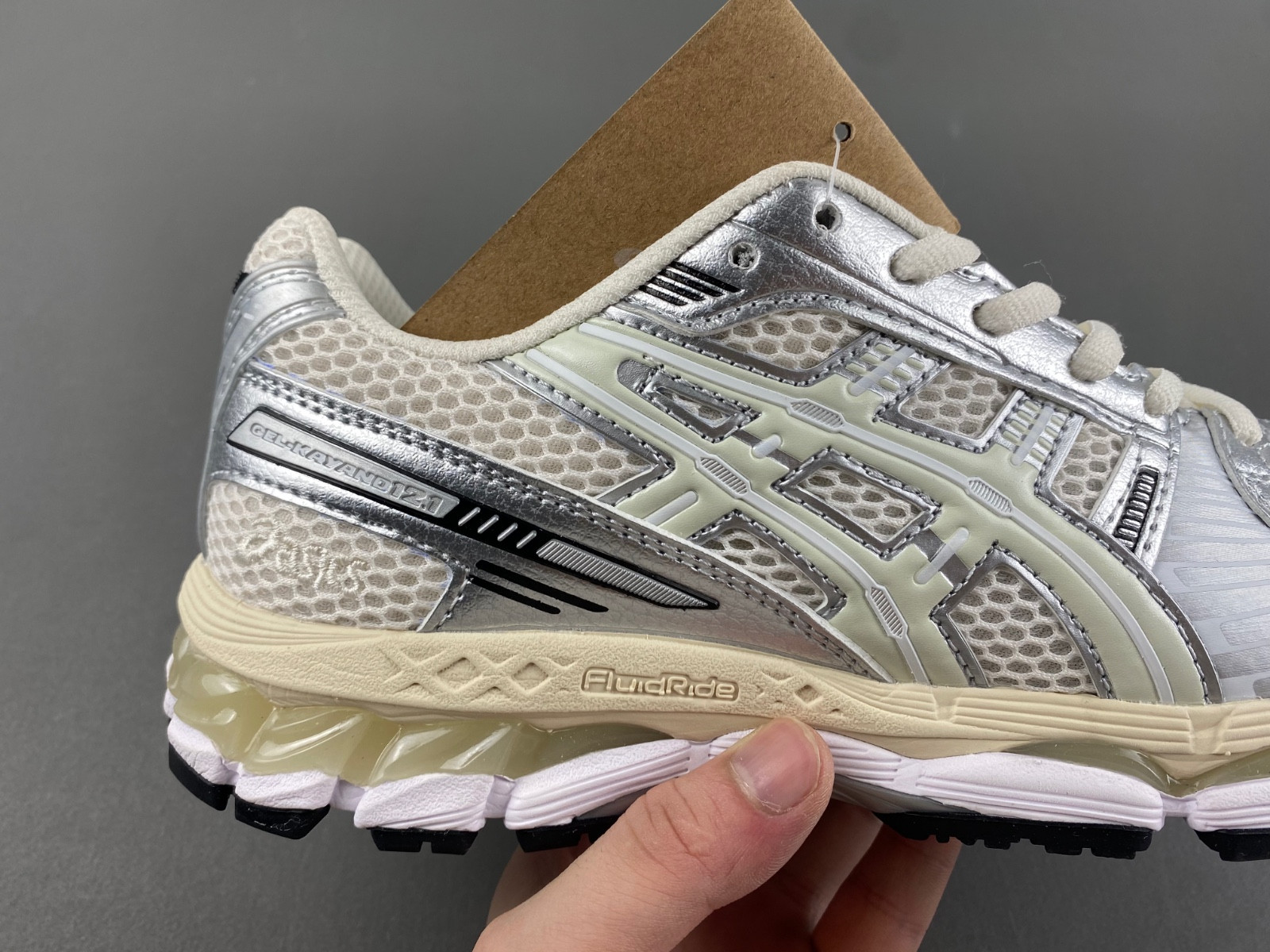 As1cs gel-kayano 12.1ronnie fieg cream pure aqua 1203a555-100