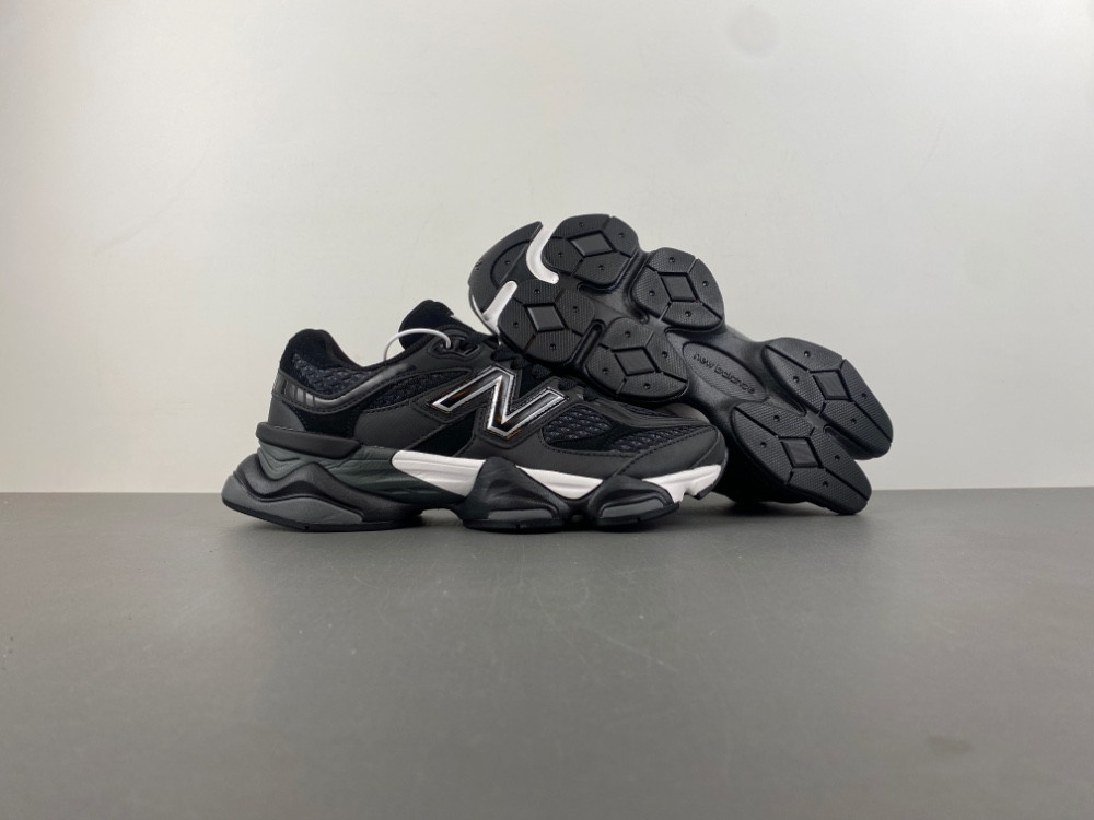 new Ba1an*e 9060 shoe palace black silver u9060pnr