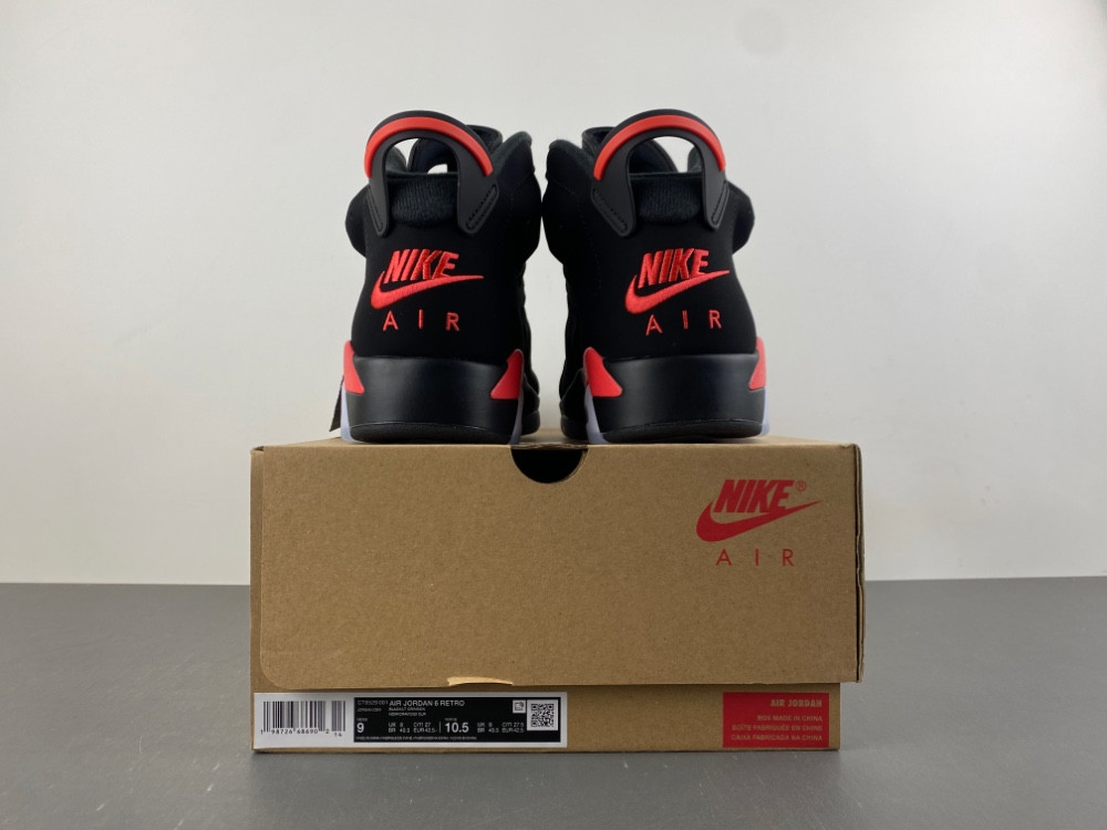 Air Jordan 6 Reverse Infrared Black / Light Crimson CT8529-001