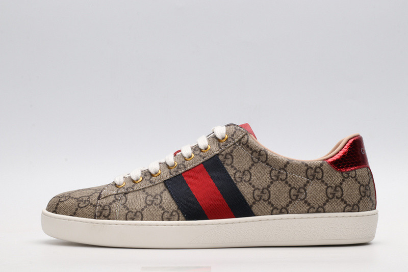 Gvc*1 ace embroidered low-top sneaker brown with stripe