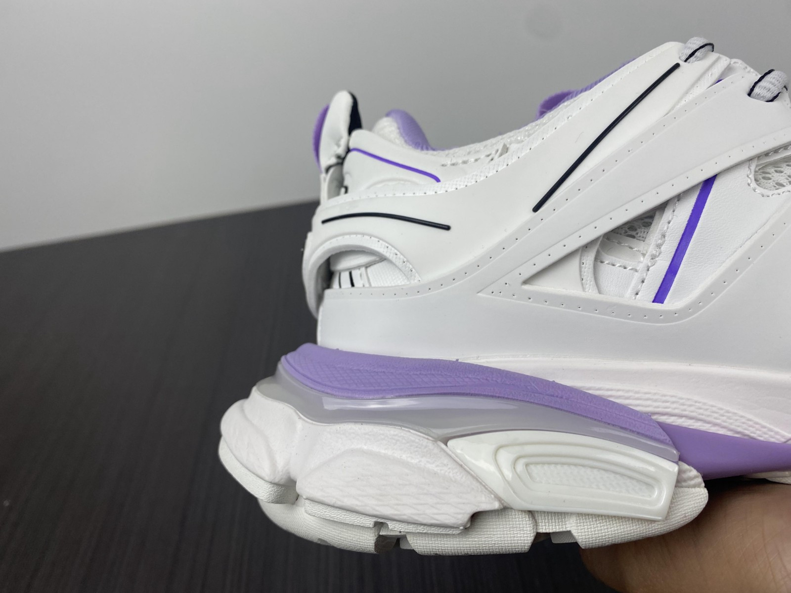 Ba1en*iaga track sneaker monocol. fluo/leath eff/no wsah 543023 w3gc3 0225