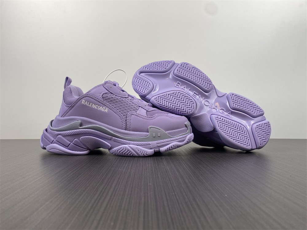 Ba1en*iaga triple s green purple 1.0 sneaker