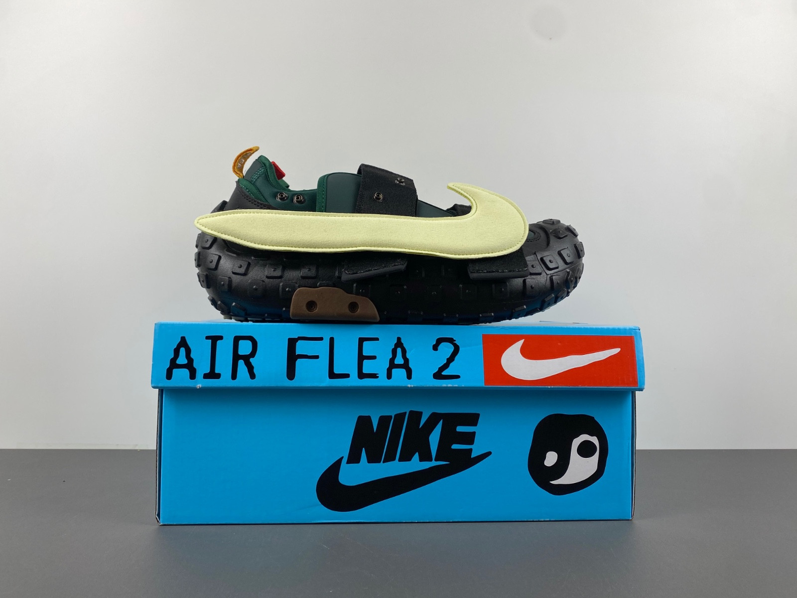cpfm nike air flea 2 faded spruce dv7164-300