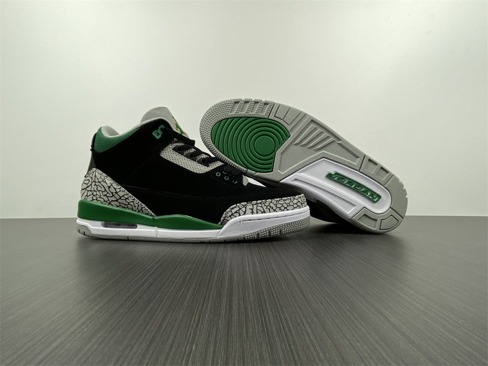 air jordan 3 pine green ct8532-030
