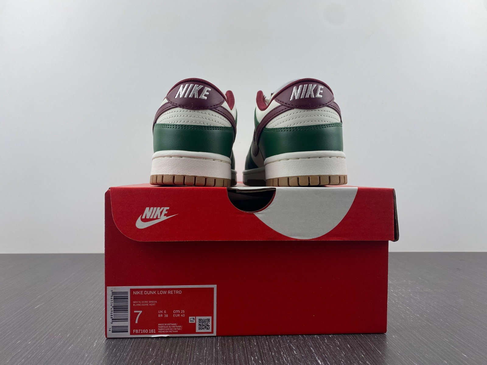 nike dunk low "gorge green" fb7160-161