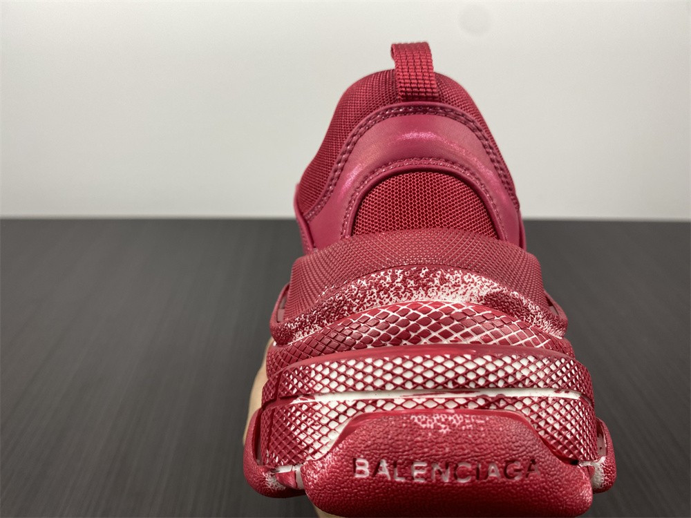 Ba*len*cia*ga triple s red 1.0 sneaker