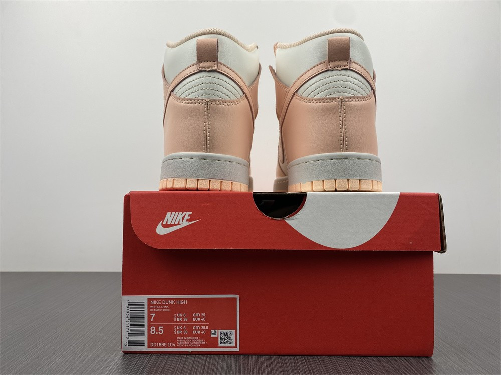 nike dunk high sail crimson tint (w) - dd1869-104