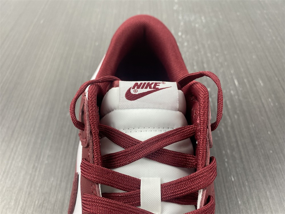 nike dunk low “bordeaux” white/bordeaux dd1503-108
