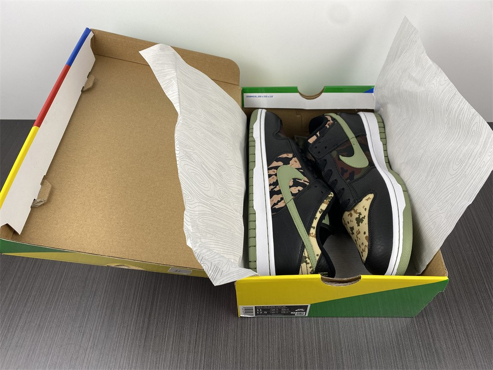 nike dunk low crazy camo - dh0957-001