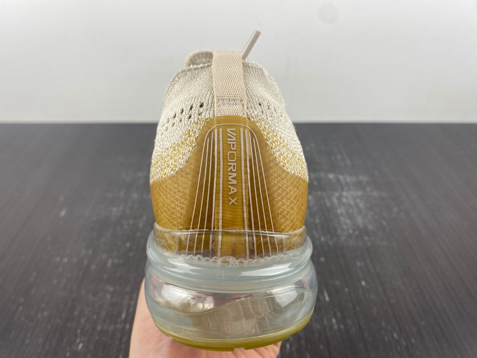 nike vapormax 2023 flyknit tan dv1678-100