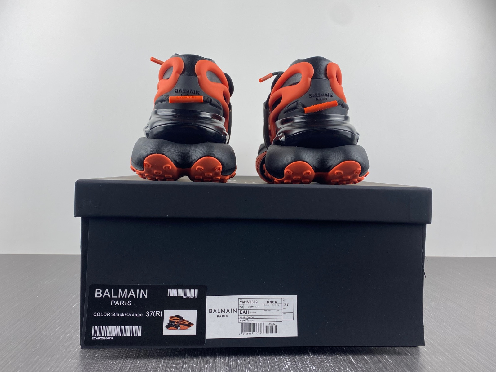 balmain neoprene and leather unicorn low-top sneakers ym1vj309