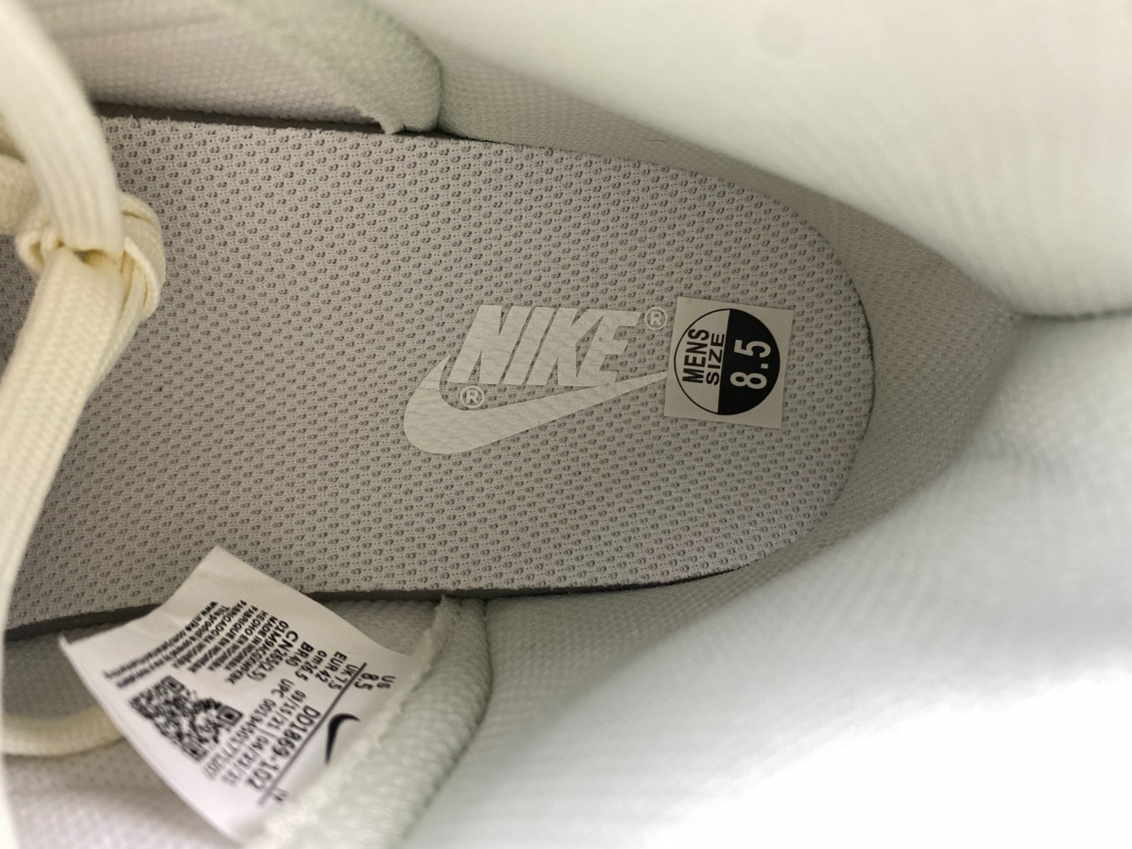 nike dunk high sail football grey (w) - dd1869-102