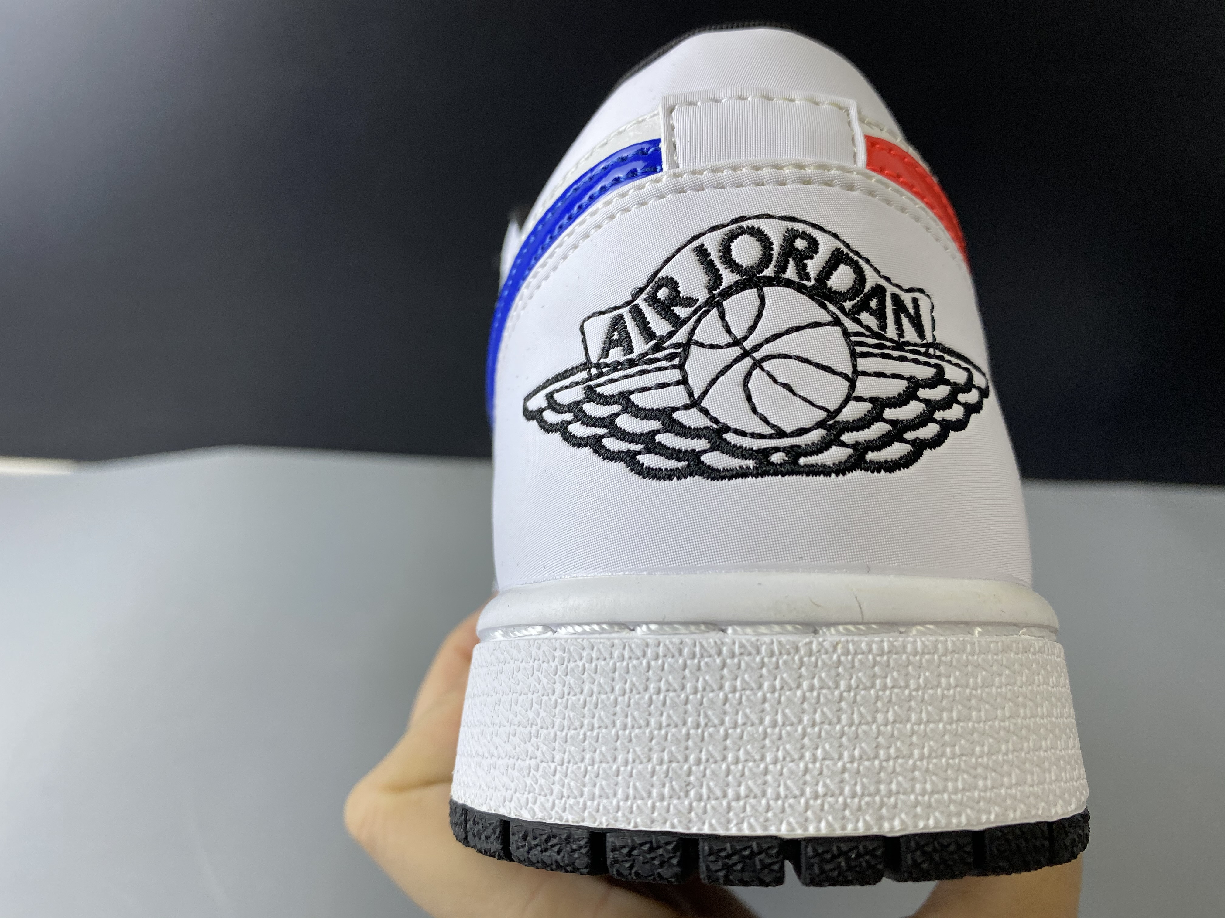 jordan 1 low white multi-color - cw7009-100