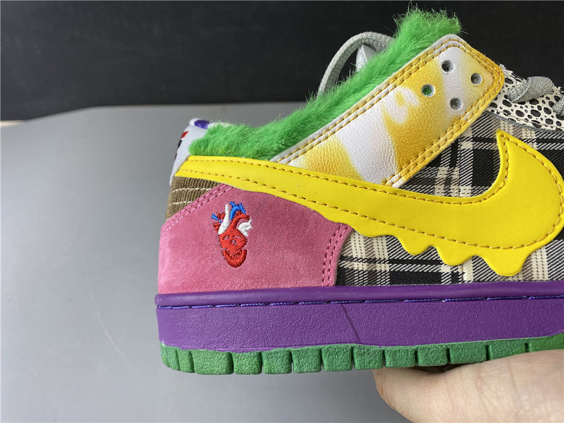 nike sb dunk low pro iw purple yellow violet 318403-137