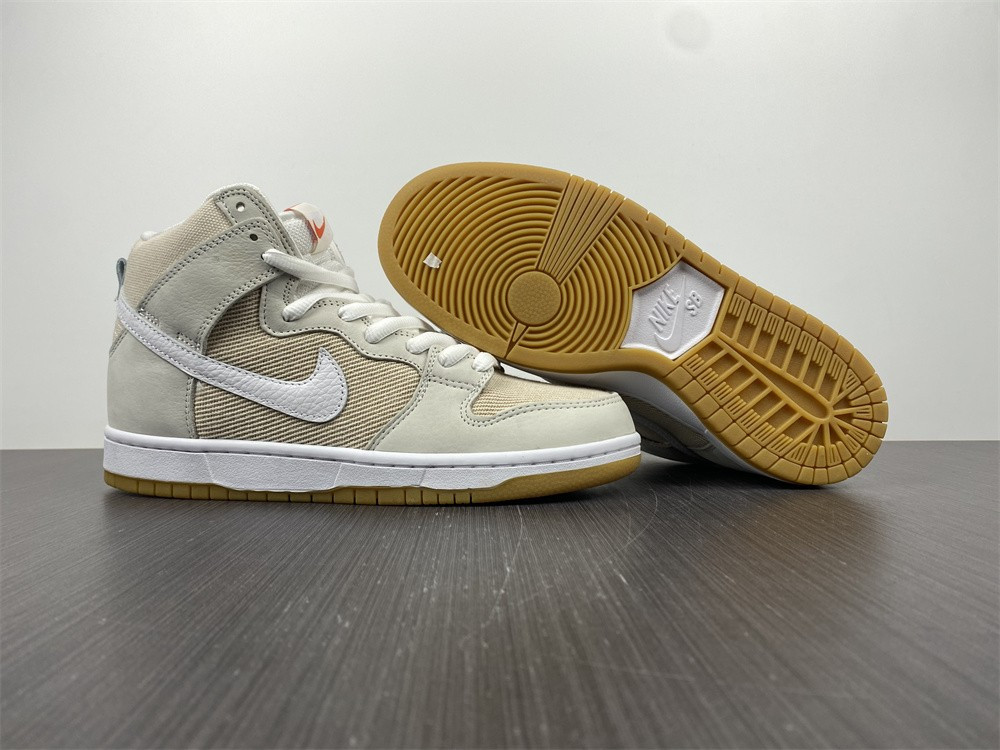 nike sb dunk high unbleached pack da9626-100