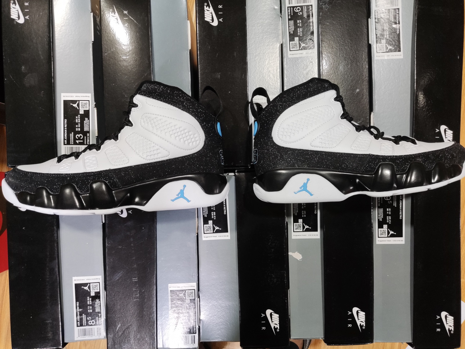 jordan 9 retro university blue - ct8019-140