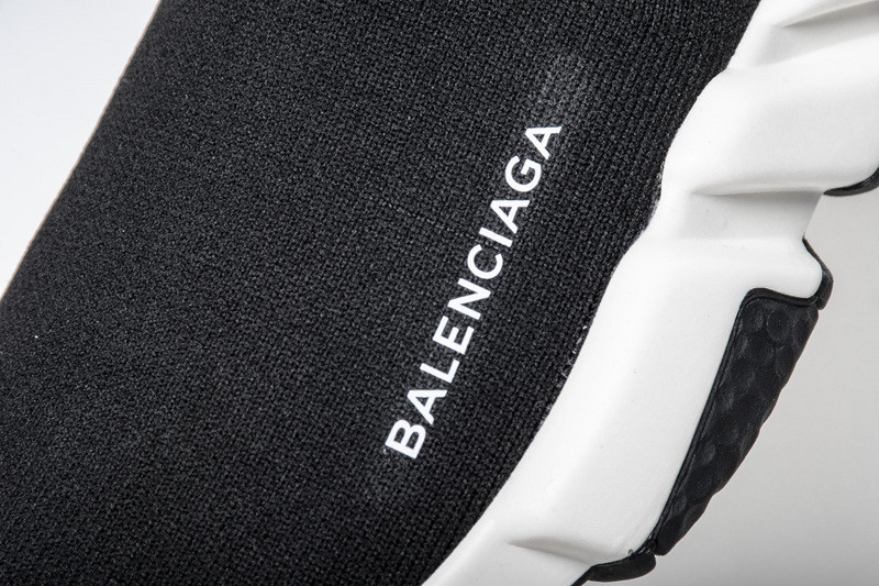 Ba*len*cia*ga speed trainer mid black white black 494371 w05g0 1000