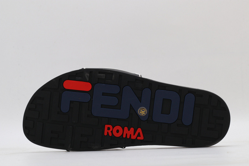 F**di slides all white with white letter