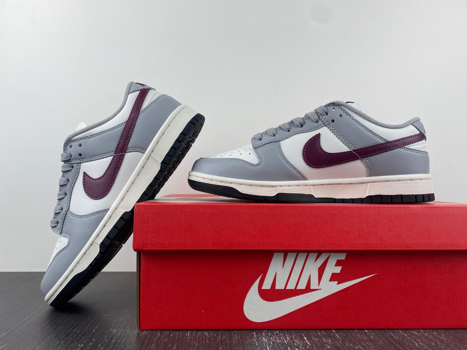 nike dunk low pale ivory redwood (women