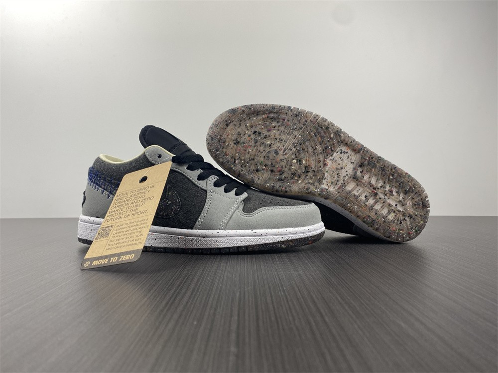 jordan 1 low crater black grey - dm4657-001
