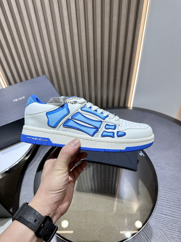 amiri skel top leather sneakers
