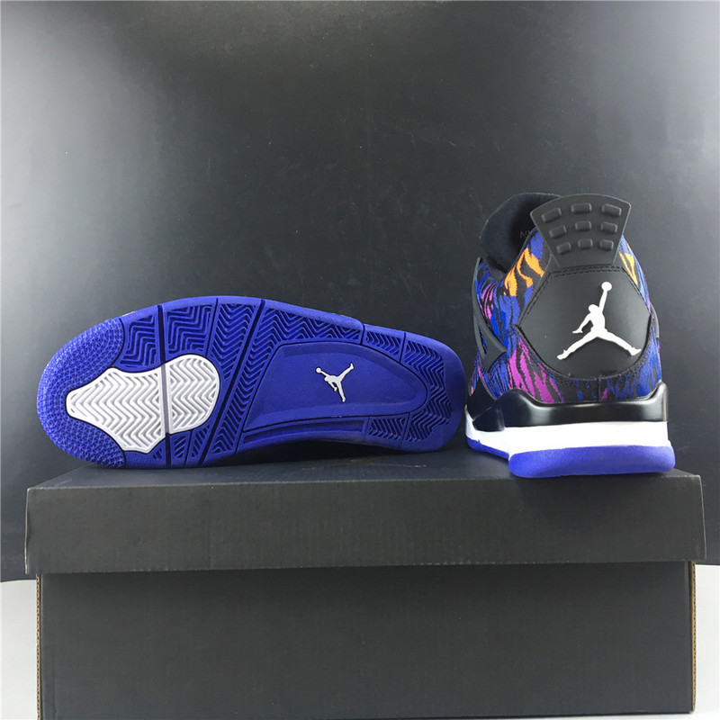 jordan 4 retro black rush violet (gs) - bq9043-005